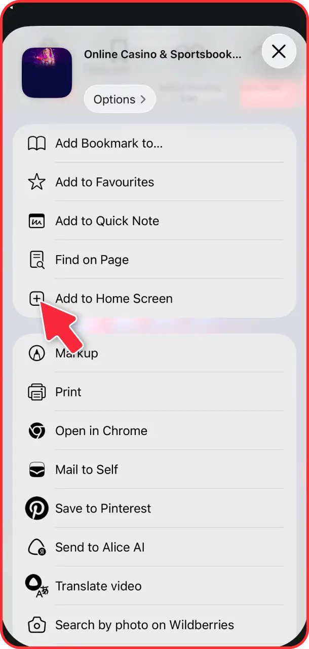 Install the PWA to enjoy a seamless 1Red app experience without updates.