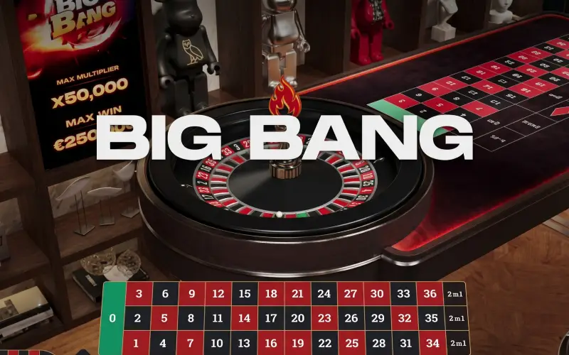 Watch your winnings explode with the cosmic energy of Big Bang Roulette.