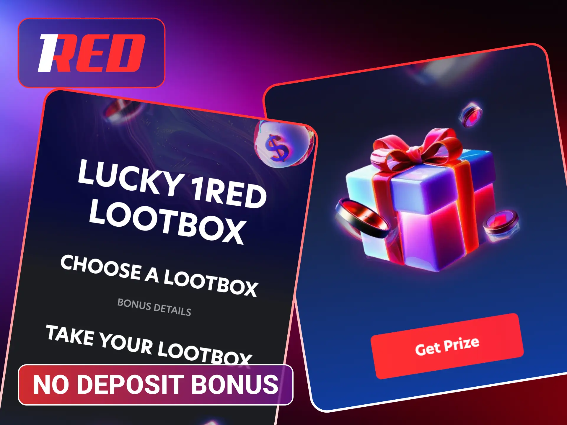 Check the current availability of the 1Red No Deposit Bonus to start playing without an upfront payment.