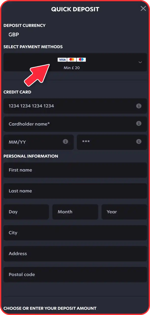 Fund your 1Red account and play Aviator.