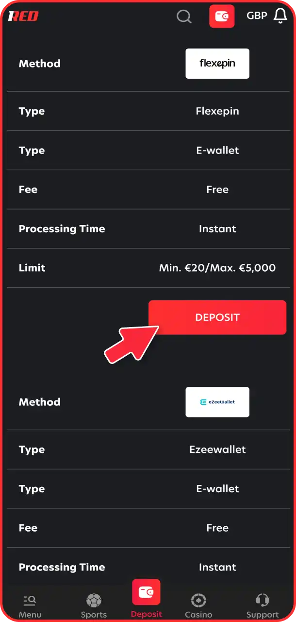 Fund your account to start playing live games.